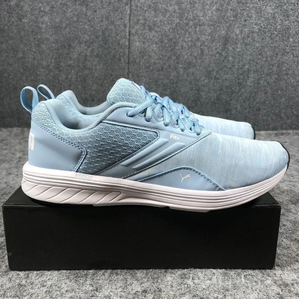 Puma NRGY Fit+ Shoes Mens Size‎ 7 Light Blue Mesh Running Sneakers 190556-14